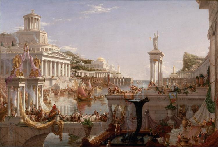 Thomas Cole The Course of Empire: The Consummation of Empire (mk13) Germany oil painting art